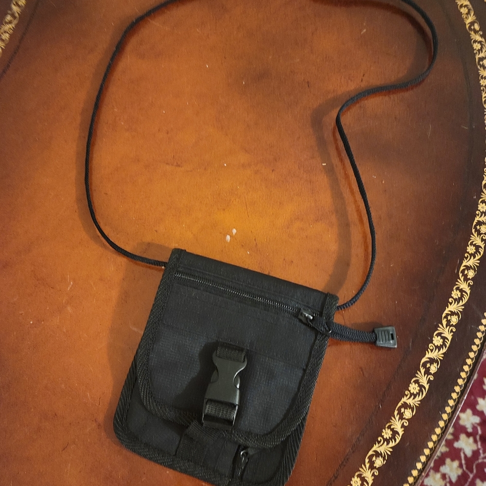 Black Travel Wallet/ New